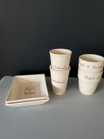 Mokjes en plateau chocolade, Huis en Inrichting, Ophalen of Verzenden, Zo goed als nieuw, Overige stijlen, Kop(pen) en/of Schotel(s)