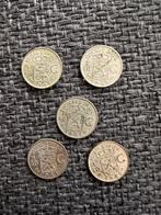 5x 1/10 gulden 1941 nederlands Indië zilver, Postzegels en Munten, Munten | Nederland, Setje, Zilver, Ophalen of Verzenden, 10 cent