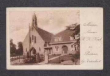Maarn Nieuwe R.K. Kerk en Pastorie bij 't Viaduct 1929. beschikbaar voor biedingen