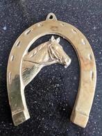 Koperen hoefijzer en paard, Ophalen of Verzenden