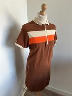 4FunkyFlavours maat M retro polo jurk 2459, Maat 38/40 (M), Bruin, 4FunkyFlavours, 4FunkyFlavours