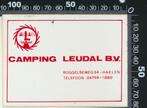 Sticker: Camping Leudal - Haelen (3), Ophalen of Verzenden, Zo goed als nieuw, Bedrijf of Vereniging