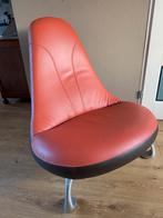 Vintage fauteuil Leolux Chi leer zgan, Verzenden, Zo goed als nieuw, 75 tot 100 cm, Leer