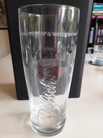 Twee grote GROLSCH bierglazen. 19,5 cm. groot, Ophalen, Zo goed als nieuw, Bierglas