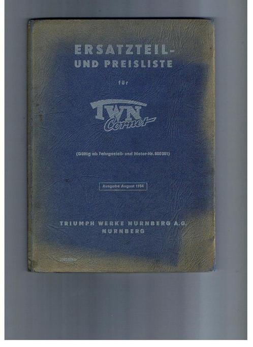 BOEKEN-TWN-TYPHOON-UNION-UNIVERSAL-URAL-VDO motorfiets, Motoren, Handleidingen en Instructieboekjes, Overige merken, Ophalen of Verzenden