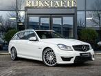 Mercedes C-klasse Estate C63 AMG|PANO|H&K|MEMORY|FACELIFT, Auto's, Automaat, Euro 5, Achterwielaandrijving, Wit