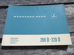 Instructieboek Mercedes 200 D, 220 D W115 /8 1971 als nieuw!, Auto diversen, Handleidingen en Instructieboekjes, Ophalen of Verzenden