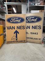 Oude Reclameborden / lichtplaten Ford Dealer, Verzamelen, Merken en Reclamevoorwerpen, Ophalen, Zo goed als nieuw, Lichtbak of (neon) lamp