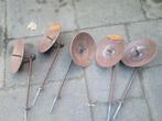 metalen kandelaars voor binnen of buiten, Huis en Inrichting, Woonaccessoires | Kandelaars en Kaarsen, Ophalen of Verzenden, Gebruikt