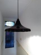 Vintage Emaille hanglamp bruin, GROOT, Huis en Inrichting, Lampen | Hanglampen, Minder dan 50 cm, Gebruikt, Ophalen of Verzenden