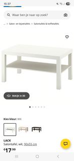 IKEA Lack Salontafel Wit, Overige materialen, 50 tot 100 cm, Zo goed als nieuw, Modern