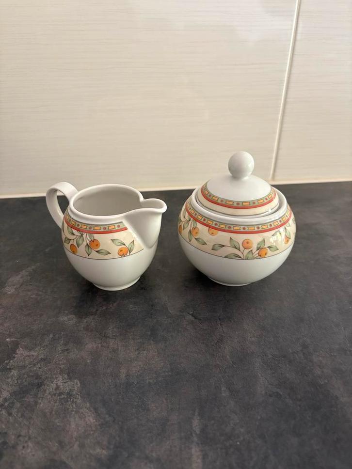 Koffietijd Servies Ivory Garden - div. items, zie foto’s, Huis en Inrichting, Keuken | Servies, Zo goed als nieuw, Bord(en), Overige stijlen