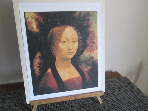 Poster Schilderij Leonardo Da Vinci Portret Genebra de Benci, Huis en Inrichting, Woonaccessoires | Schilderijen, Tekeningen en Foto's