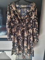 Fleurige jurk maat xl, Kleding | Dames, Jurken, Ophalen of Verzenden, Zo goed als nieuw, Maat 46/48 (XL) of groter, Zwart