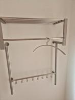 Roestvrijstalen garderobe rek in zeer goede staat., Huis en Inrichting, Wandkapstok, Ophalen of Verzenden, Zo goed als nieuw, Minder dan 100 cm
