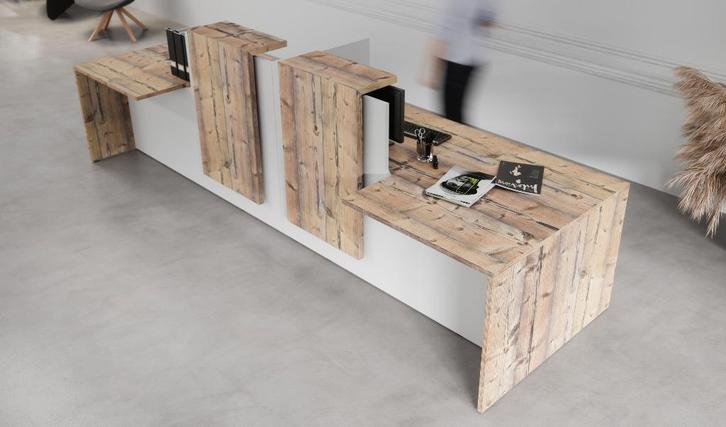 Buronomic fifty-fifty balie / receptiebalie div uitvoeringen, Huis en Inrichting, Bureaus, Nieuw, Bureau, Ophalen of Verzenden