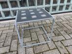 Stalen bijzettafel - design / industrieel, Ophalen, Minder dan 45 cm, Minder dan 55 cm, Metaal of Aluminium