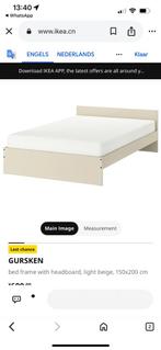 Ikea bed, Eenpersoons, Wit, Ophalen of Verzenden, Zo goed als nieuw