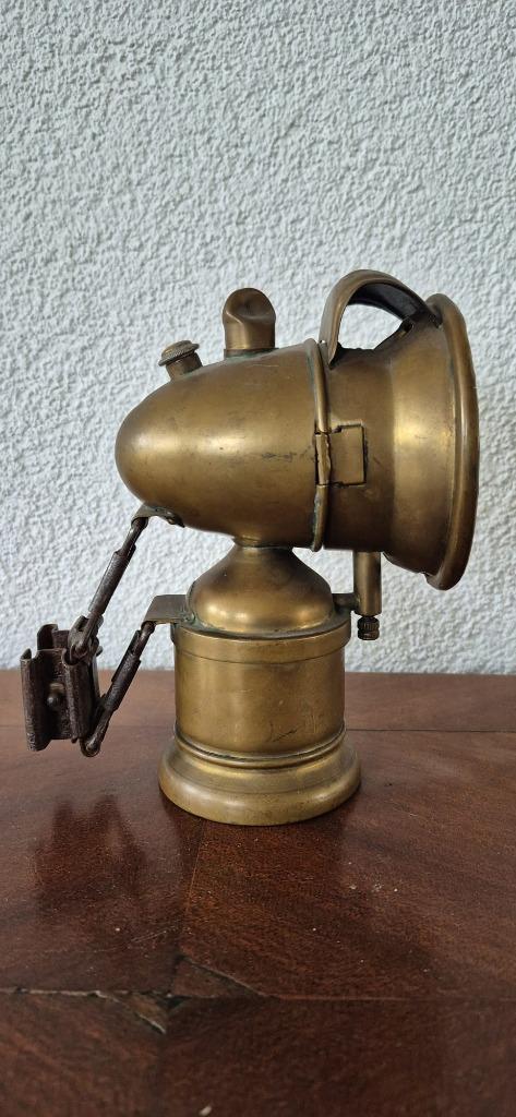 Authentieke vintage Impex carbide fietslamp, Antiek en Kunst, Antiek | Lampen, Ophalen of Verzenden