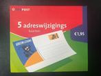 Complete strook verhuiskaarten G. 69y gr doorsteking F5x20 W, Postzegels en Munten, Verzenden, Briefkaart