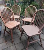 Mooie "Windsor" stoelen., Huis en Inrichting, Ophalen, Gebruikt, Hout, Vier