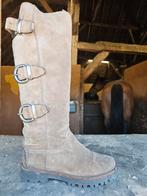 Taupe Suède Hoge Laarzen 37, Ophalen of Verzenden, Gedragen, Beige, Hoge laarzen