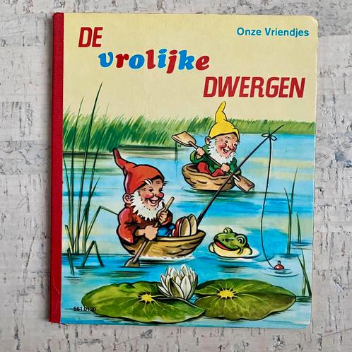 Vintage prentenboek op rijm kartonboek - De vrolijke dwergen, Boeken, Kinderboeken | Baby's en Peuters, Gelezen, 3 tot 4 jaar