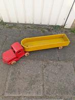 Vintach houten auto met aanhanger, Ophalen of Verzenden