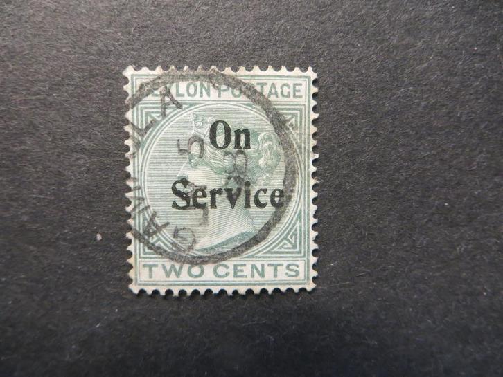 A08694: Ceylon QV 2 c, Postzegels en Munten, Postzegels | Azië, Ophalen of Verzenden
