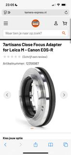 7artisans close focus adapter Leica LM to Canon RF, Ophalen of Verzenden, Nieuw