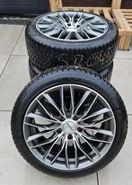 Winterbanden (Dunlop) Velgen (Monaco GP2) 225 x 45 R18 - BMW, Ophalen, 18 inch, Gebruikt, Winterbanden