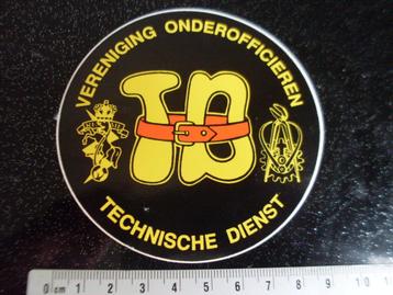 sticker vereniging onderofficieren technische dienst logo TD beschikbaar voor biedingen