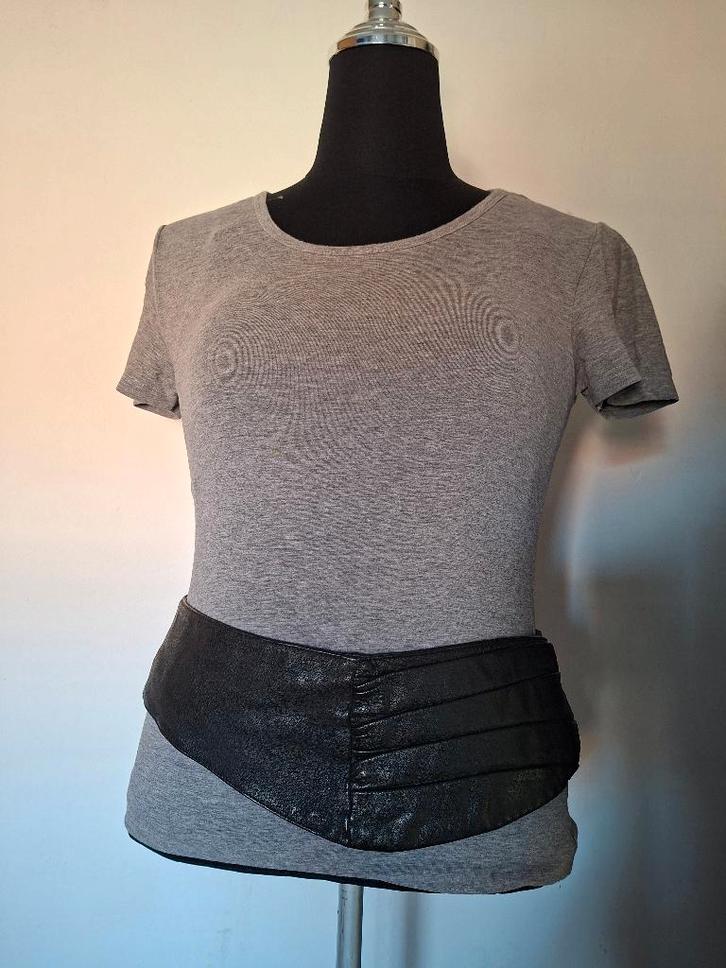 Yopass zwarte leren heuptas, Sieraden, Tassen en Uiterlijk, Tassen | Damestassen, Zo goed als nieuw, Overige typen, Zwart, Ophalen of Verzenden