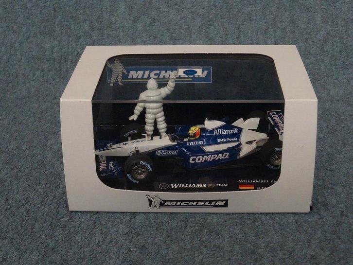F1 BMW Williams FW24 Schumacher zeldzame MICHELIN uitgave, Hobby en Vrije tijd, Modelauto's | 1:43, Gebruikt, Auto, MiniChamps