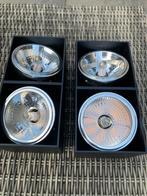 Plafond lampen zwart 24x12, Ophalen, Zo goed als nieuw, Metaal of Aluminium, Plafondspot of Wandspot