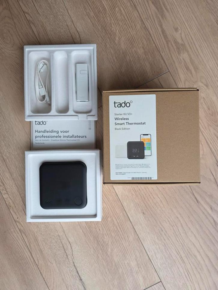 Tado Slimme Thermostaat Starter Kit V3+, Doe-het-zelf en Verbouw, Thermostaten, Zo goed als nieuw, Slimme thermostaat, Ophalen of Verzenden