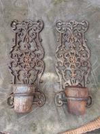 Super mooie gietijzer plant hangers ornament Frankrijk 2x, Ophalen of Verzenden, Zo goed als nieuw