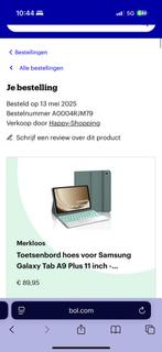 Samsung Galaxy Tab A9 Plus Toetsenbord Hoes, Ophalen of Verzenden, Nieuw, 11 inch, Bescherming voor- en achterkant