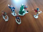 5 lemax poppetjes sneeuwbal gevecht kerstdorp, Diversen, Ophalen of Verzenden