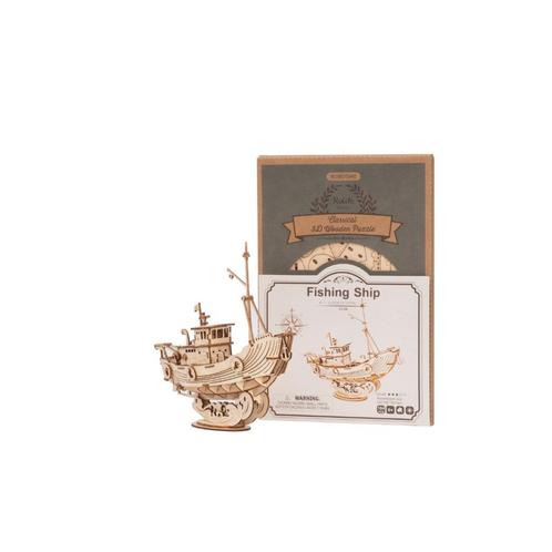 Robotime Fishing Schip TG308 Bouwpakket Nieuw, Hobby en Vrije tijd, Modelbouw | Boten en Schepen, Nieuw, Groter dan 1:32, Overige merken