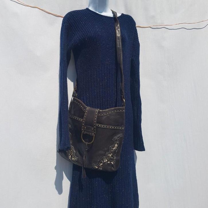 Gave bruine schoudertas. Merk Esprit, Sieraden, Tassen en Uiterlijk, Tassen | Schoudertassen, Zo goed als nieuw, Esprit, Bruin