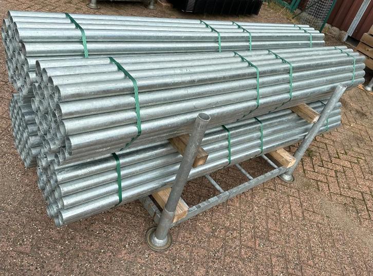 Verzinkte stalen hekwerkpalen 2m50, Tuin en Terras, Tuinhekken en Hekwerk, Nieuw, Overige typen, IJzer, Ophalen