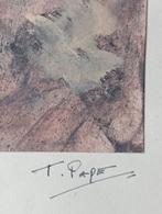 Ton Pape Gouache compositie abstract, Antiek en Kunst, Verzenden