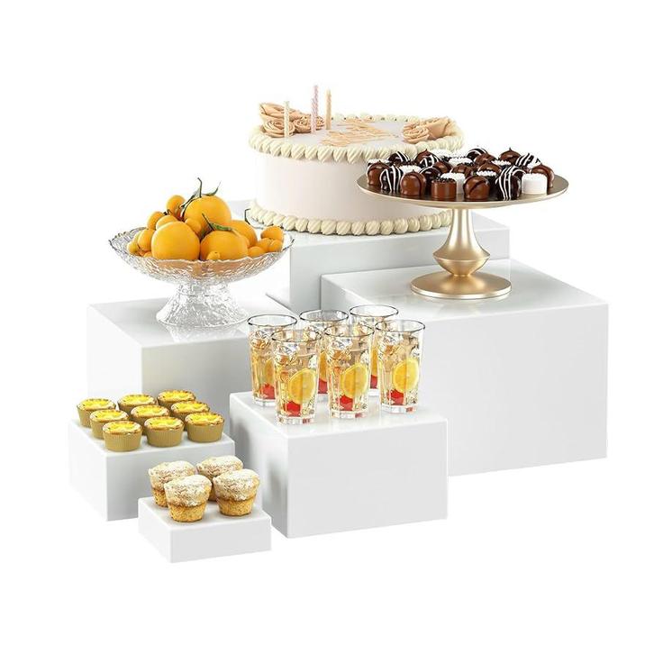 Buffet verhogers buffetblokken te huur wit, Hobby en Vrije tijd, Feestartikelen | Verhuur, Nieuw, Verjaardag, Ophalen of Verzenden