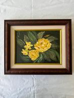 Schilderij met gele bloem, Antiek en Kunst, Kunst | Schilderijen | Klassiek, Ophalen