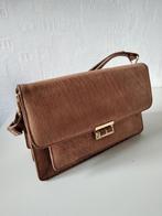Vintage licht bruine Handtas, Sieraden, Tassen en Uiterlijk, Tassen | Damestassen, Ophalen of Verzenden, Gebruikt, Bruin, Handtas