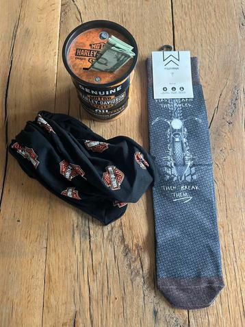 Harley Davidson Pakket: Sjaal, Spaarpot & Sokken beschikbaar voor biedingen