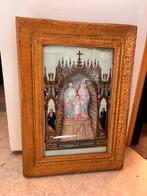 Schilderij met porseleinbeeltje | Kerk | Religie, Antiek en Kunst, Antiek | Religie, Ophalen