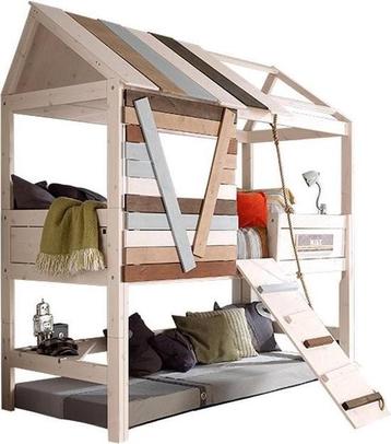 Lifetime Boomhut bed hoogslaper  met trap en loopplank   beschikbaar voor biedingen