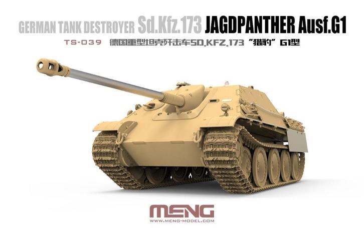 TOPKIT! Meng 1:35 Sd.kfz 173 Jagdpanther ausf G1, Hobby en Vrije tijd, Modelbouw | Auto's en Voertuigen, Nieuw, Tank, 1:32 tot 1:50